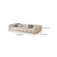 Sofá y chaise de brazo cuadrado moderno en bizcocho blanco sofá seccional