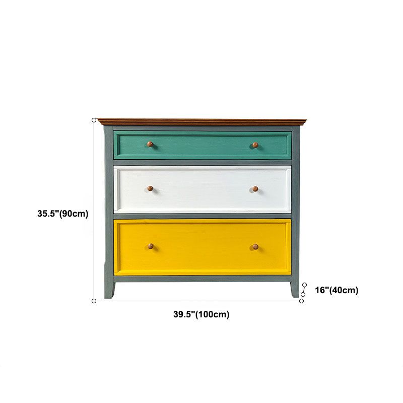 Nautische verticale slaapkamerkist houten 16 "brede opbergkast