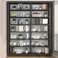 Open Steel Bookshelf Modern Home Office Rectangular Bookcase