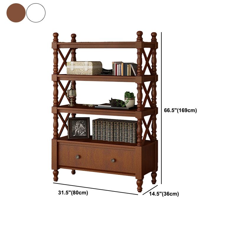 Nordic Wooden Open Back Bookshelf Etagere Bookshelf with Drawers Clearhalo 'Bookcases' 'furn' 'furn_bookcases' 'Furniture' 'Office Furniture' 1200x1200_0a59b9ef-6ac6-4303-aa10-5b80936d2d03