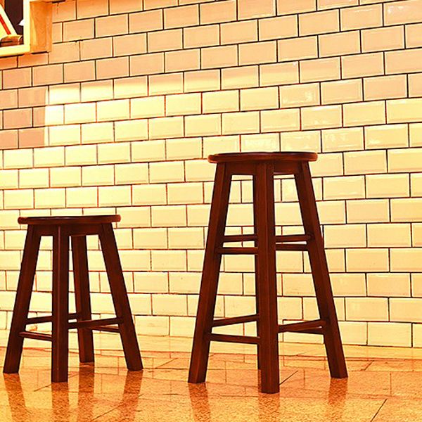 Modern Armless Backless Counter Stool Wood Cafe Bar Stool with Pedal and Wooden Seat Clearhalo 'Bar Furniture' 'Bar Stools' 'bar_stools' 'furn' 'furn_bar_stools' 'furniture_bar_stools' 'Kitchen & Dining Furniture' 'kitchen&dining_furn' 'kitchen' 'kitchen_furn' Furniture' 1200x1200_0a5b1c32-15ee-41d3-bf67-3b8da7a60650