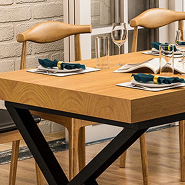 Juego industrial de comedor 1/2/7 piezas de comedor de madera sólida