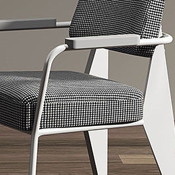 Glam Style Metal Arm Chair Open Back Dining Side Chair with Upholstered (Set of 3) Clearhalo 'Dining Chairs' 'Dining Tables & Seating' 'dining_chair' 'Furniture' 'furniture_dining_chair' 'Kitchen & Dining Furniture' 1200x1200_0a5d5e28-a835-44d5-8461-1de0d7928673