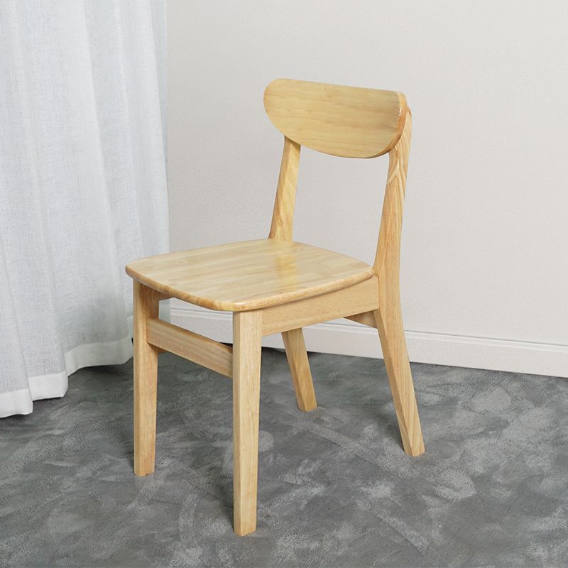 Scandinavian Rubberwood Open Back Side Chair Natural Upholstered Dining Chair (Set of 2) Clearhalo ' kitchen&dining_furn' 'Dining Chairs' 'Dining Tables & Seating' 'dining_chair' 'furn' 'furn_dining_chair' 'Furniture' 'furniture_dining_chair' 'Kitchen & Dining Furniture' 'kitchen' 1200x1200_0a5dbff9-3606-4461-8960-737bb45d7f30