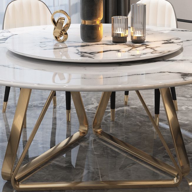 Traditional Luxury Dining Table Round Dining Table for Dinner Room Clearhalo 'Dining Tables & Seating' 'Dining Tables' 'dining_table' 'furn' 'furn_dining_table' 'Furniture' 'Kitchen & Dining Furniture' 1200x1200_0a5e4b9e-1c34-41a8-abf0-4eef709597ac
