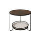 Round Minimalist Coffee Table Glass Top Steel Coffee Table for Living Room Clearhalo 'Coffee & Accent Tables' 'Coffee Tables' 'coffee_tables' 'furn' 'furn_coffee_tables' 'Furniture' 'Living Room Furniture' 1200x1200_0a5f1505-bd4a-4fc2-b04f-22e4b3788024