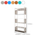 Open Back Standard Bookshelf Modern Style Acrylic Bookcase with Shelves