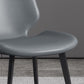 Modern Chair Dining Armless Chairs with Metal Legs for Kitchen