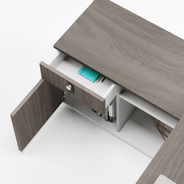 Rectangular and L-Shape Computer Desk Contemporary Manufactured Wood Desktop Desk Clearhalo 'furn' 'furn_office_desk' 'Furniture' 'furniture_office_desk' 'Office Desks' 'Office Furniture' 'office_desk' 1200x1200_0a62e472-d135-4bff-997f-dc3beb865098