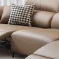Pillow Top Arm Power - Push Button Scratch Resistant Genuine Leather Sofa