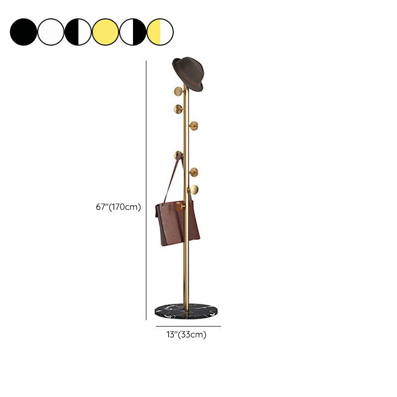 Glam -metalen kader Rek Vrij staande rek met jashaken