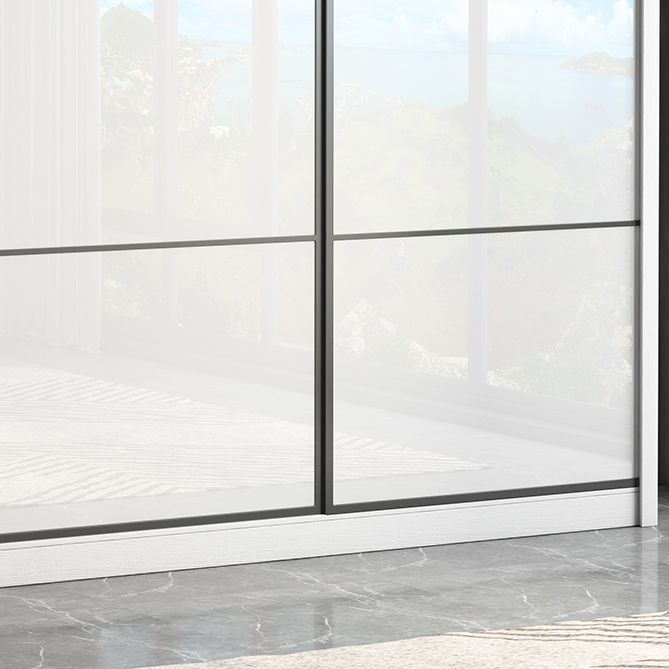 Weißer Holzgarderobe Schrank für zeitgenössische Lagerschrank