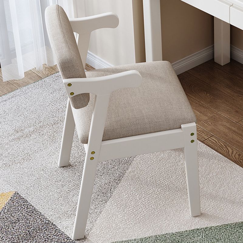 Chaise de bras de salle à manger en bois chaise de salle à manger rembourrée contemporaine