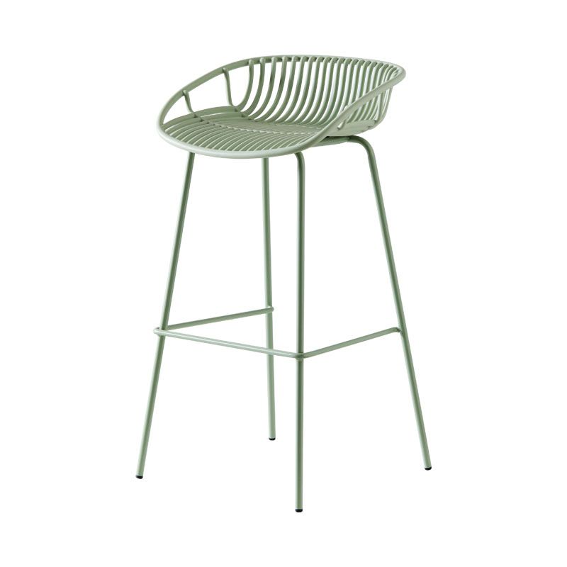 Nordic Metal Low Back Barstool Simple Indoor Tall Stool with Plastic Seat Clearhalo 'Bar Furniture' 'Bar Stools' 'bar_stools' 'furn' 'furn_bar_stools' 'furniture_bar_stools' 'Kitchen & Dining Furniture' 'kitchen&dining_furn' 'kitchen' 'kitchen_furn' Furniture' 1200x1200_0a68679d-5940-4449-9e13-2369af60cad0