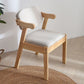 Silla de comedor de madera sólida silla de brazo trasero de estilo moderno para comedor
