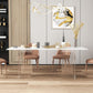 Modern Rectangle Sintered Stone Dining Table Set 1/4/5/6 Pieces Dining Set Clearhalo 'Dining Room Sets' 'Dining Tables & Seating' 'dining_room_set' 'furn' 'furn_dining_room_set' 'Furniture' 'Kitchen & Dining Furniture' 1200x1200_0a69169c-d827-47f5-b633-2afd5a626386