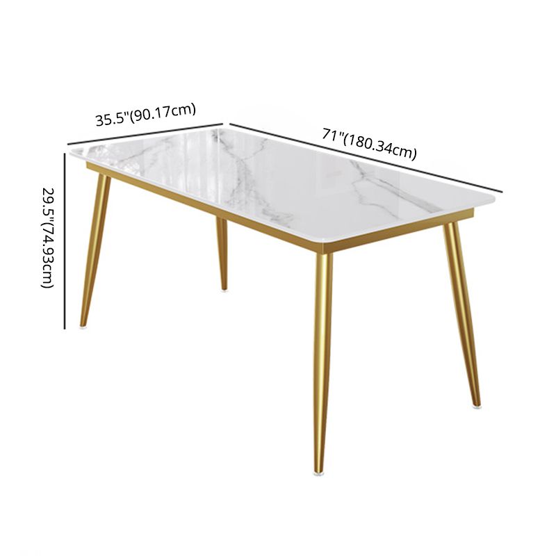 Minimalist Sintered Stone White Dining Set Rectangle Shape Standard Dining Set for Kitchen Clearhalo 'Dining Room Sets' 'Dining Tables & Seating' 'dining_room_set' 'furn' 'furn_dining_room_set' 'Furniture' 'furniture_dining_room_set' 'Kitchen & Dining Furniture' 'kitchen&dining_furn' 'kitchen' 1200x1200_0a69c91a-f4d9-40a2-9653-db58cbd2a12e