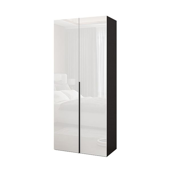 Armario de acabado espejo Armario de madera de ingeniería con cajón