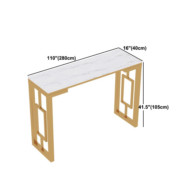 Living Room Counter Wine Table Rectangle Marble White Bar Height Pub Table Clearhalo 'Bar Furniture' 'Bar Tables' 'bar_tables' 'furn' 'furn_bar_tables' 'Furniture' 'furniture_bar_tables' 'Kitchen & Dining Furniture' 1200x1200_0a6b5026-68d8-4bb0-a876-a36cd126e4cc