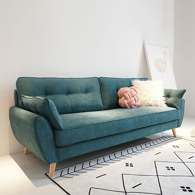 Pillow Top Arm Sofa with Tufted Back for Apartment 35.43" Wide