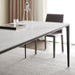 Contemporary Sintered Stone Dining Table Rectangle Table with Metal Legs for Home Use Clearhalo 'Dining Tables & Seating' 'Dining Tables' 'dining_table' 'furn' 'furn_dining_table' 'Furniture' 'Kitchen & Dining Furniture' 1200x1200_0a6b98f1-ccca-416e-ba6e-c624d535709c