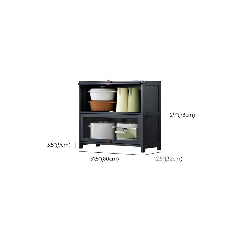 Server di cucina in bambù grigio moderno server per soggiorno