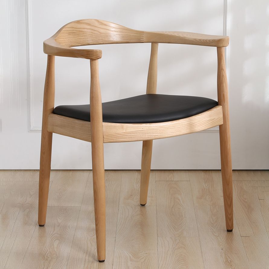 Nordic Style Arm Chair Wood Open Back Dining Side Chair for Restaurant Clearhalo 'Dining Chairs' 'Dining Tables & Seating' 'dining_chair' 'furn' 'furn_dining_chair' 'Furniture' 'furniture_dining_chair' 'Kitchen & Dining Furniture' 1200x1200_0a6c3c74-c86d-4658-99df-58d4dd405f93