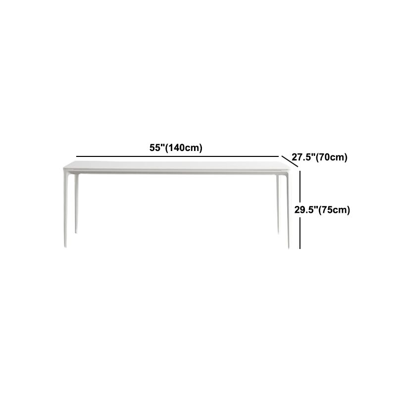 Modern White Dining Table Set 1/2/5/6/7 Pieces Rectangle Dinette Set with Sintered Stone Clearhalo 'Dining Room Sets' 'Dining Tables & Seating' 'dining_room_set' 'furn' 'furn_dining_room_set' 'Furniture' 'Kitchen & Dining Furniture' 1200x1200_0a6d68bb-a671-494c-b281-0796b7342cca