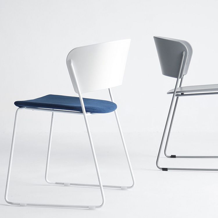 Matte Finish Industrial Dining Side Chair Open Back Plastic Dining Chair Clearhalo ' kitchen&dining_furn' 'Dining Chairs' 'Dining Tables & Seating' 'dining_chair' 'furn' 'furn_dining_chair' 'Furniture' 'furniture_dining_chair' 'Kitchen & Dining Furniture' 'kitchen' 1200x1200_0a6e7859-7d62-431c-ad36-18951207f17a