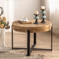 French Country Light Wood Distressed Cocktail Table Wooden Coffee Table for Home