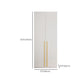 White Colour Wardrobe Wooden 1 Drawer Wardrobe Closet for Bedroom