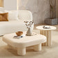 Contemporary Cocktail Table White Wooden Coffee Cocktail Table