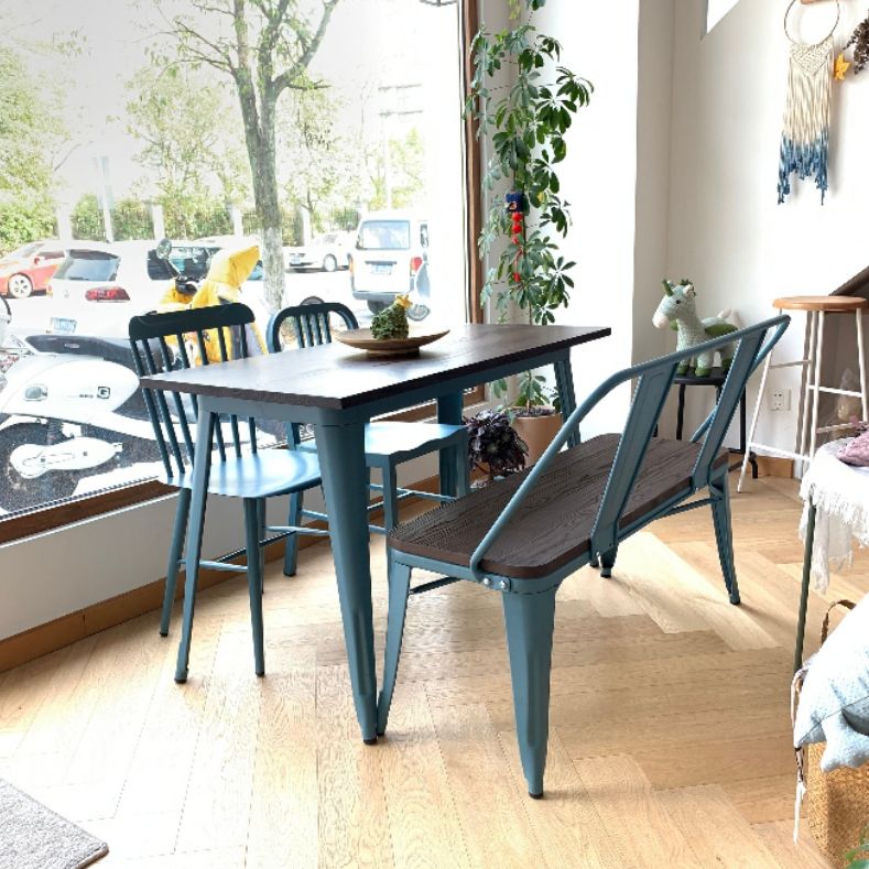 Solid Wood Industrial Dining Table Brown 4 Legs Table for Dinning Room Clearhalo ' dining_table' 'Dining Tables & Seating' 'Dining Tables' 'furn' 'furn_dining_table' 'Furniture' 'furniture_dining_table' 'Kitchen & Dining Furniture' 'kitchen&dining_furn' 'kitchen' 'kitchen_dining_table' 1200x1200_0a721728-cbe5-4145-86ed-bbec85a4f3be