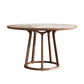 Round Dining Table Modern Wood Pedestal Base Dining Table for Kitchen