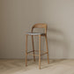 Ensemble de Table de pub rectangulaire moderne, 1/3 pièces, comptoir en bois de pin avec tabourets hauts