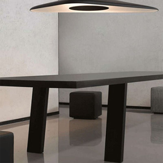 Rectangular Shaped Office Conference Table 4 Legs Writing Desk in Brown/Black