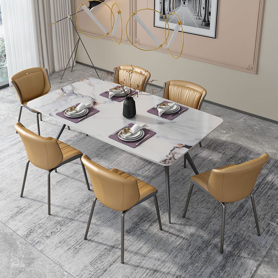 Home Side Chair Upholstered Wingback Dining Room Metal Chair (Set of 2) Clearhalo ' kitchen&dining_furn' 'Dining Chairs' 'Dining Tables & Seating' 'dining_chair' 'furn' 'furn_dining_chair' 'Furniture' 'furniture_dining_chair' 'Kitchen & Dining Furniture' 'kitchen' 1200x1200_0a79574b-3c95-4816-94d5-7a33793839bf