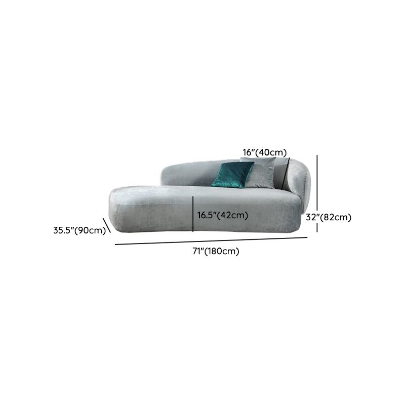 Modern Chaise Lounge Couch Recessed Arm Chaise Lounge with Pillows Clearhalo 'Chairs & Seating' 'Chaise Lounge' 'chaise_lounge' 'furn' 'furn_chaise_lounge' 'Furniture' 'Living Room Furniture' 1200x1200_0a7d9a96-f535-4910-b948-9ca1cd37396b
