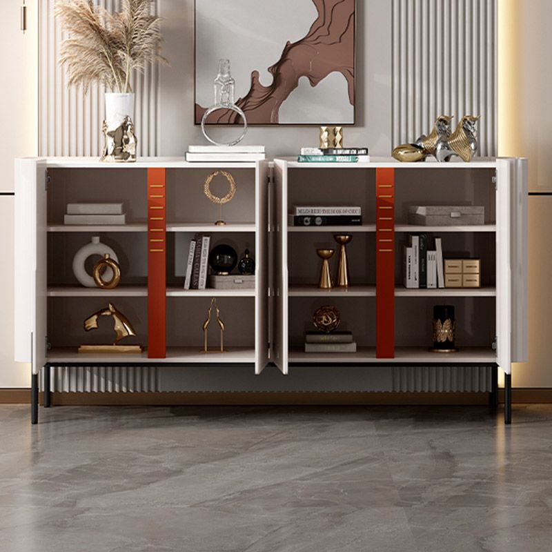 Stone Credenza Buffet de comedor de estilo contemporáneo con gabinetes