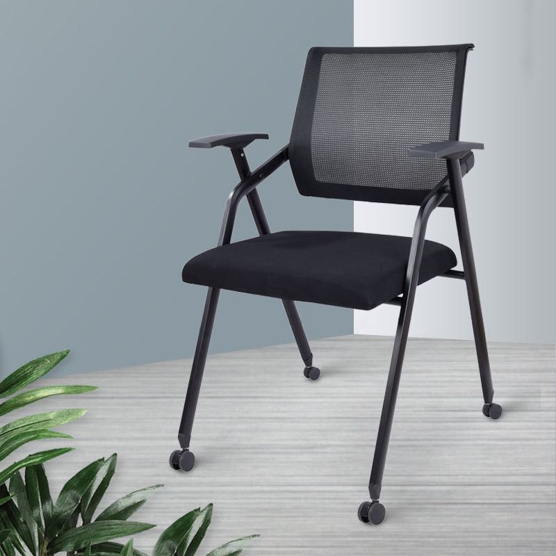 Contemporary Microfiber Arm Chair Conference Mid-Back Office Chair Clearhalo 'furn' 'furn_office_chair' 'Furniture' 'Office Chairs' 'Office Furniture' 'office_chair' 1200x1200_0a80d361-7af9-4acf-a428-69b71d283a6e