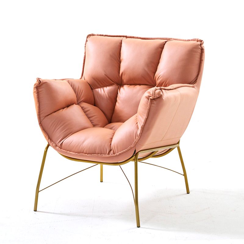 Faux Leather Arm Chair 28.3"L x 28.3"W x 33.8"H Arms Included Chair for Bedroom Clearhalo 'Accent Chairs' 'accent_chairs' 'Chairs & Seating' 'furn' 'furn_accent_chairs' 'Furniture' 'Living Room Furniture' 1200x1200_0a8296d5-1ce8-48a4-95a1-8366c74ae860