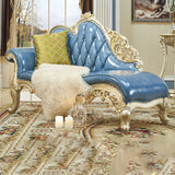 Genuine Leather Accent Chair Traditional Solid Wood Rolled Arms Chaise Clearhalo 'Chairs & Seating' 'Chaise Lounge' 'chaise_lounge' 'furn' 'furn_chaise_lounge' 'Furniture' 'Living Room Furniture' 1200x1200_0a82c0da-3eaa-47ae-9fd3-86a35374d390