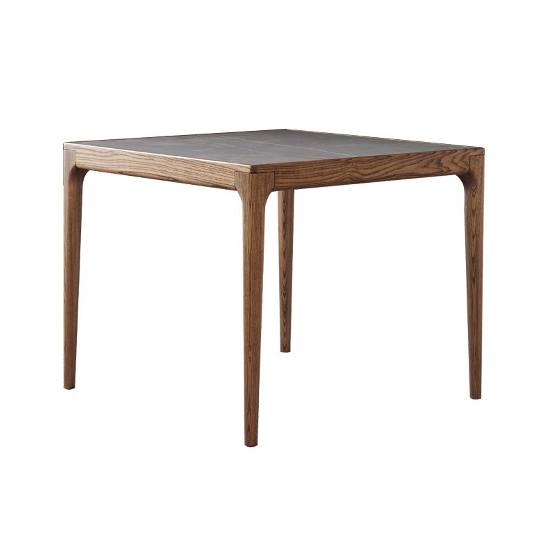 Square 4 Legs Industrial Dining Table Grey Fixed Table of Sintered Stone Clearhalo ' dining_table' 'Dining Tables & Seating' 'Dining Tables' 'furn' 'furn_dining_table' 'Furniture' 'furniture_dining_table' 'Kitchen & Dining Furniture' 'kitchen&dining_furn' 'kitchen' 'kitchen_dining_table' 1200x1200_0a83df59-08bc-43fe-a254-2f9b4a8f3add