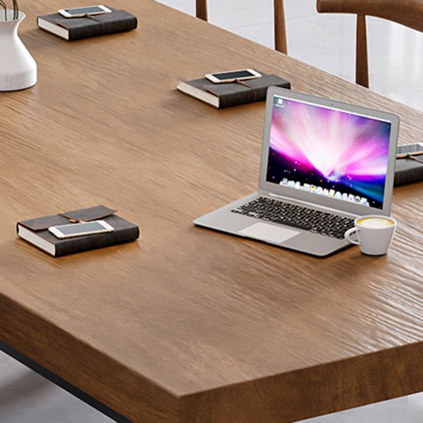 Industrial 29.53 "Descripción de la oficina de altura Madera sólida Desk de escritura de rectángulo