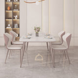 1/2/5/7 Pieces Dining Chairs Set White Rectangular Dining Room Table Set for Home Use Clearhalo 'Dining Room Sets' 'Dining Tables & Seating' 'dining_room_set' 'furn' 'furn_dining_room_set' 'Furniture' 'furniture_dining_room_set' 'Kitchen & Dining Furniture' 1200x1200_0a845578-841e-4368-9b20-226bfd679402