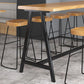 Modern Solid Wood Bar Table Brown Trestle Base Dining Table for Living Room Clearhalo 'Bar Furniture' 'Bar Tables' 'bar_tables' 'furn' 'furn_bar_tables' 'Furniture' 'Kitchen & Dining Furniture' 1200x1200_0a85bfb4-5b4a-41a0-a1e5-856b00775b40