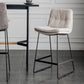 Scandinavian Low Back Home Stool Matte Finish Upholstered Barstool Clearhalo 'Bar Furniture' 'Bar Stools' 'bar_stools' 'furn' 'furn_bar_stools' 'Furniture' 'furniture_bar_stools' 'Kitchen & Dining Furniture' 1200x1200_0a864460-93dd-4a47-9c82-5f3ad1f42661