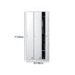 Steel White Storage Cabinet with Hinged Door Modern Cabinet for Bathroom