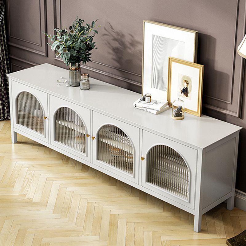 Industrial Metal TV Media Stand Polish Finish Media Console with Enclosed Storage Clearhalo 'furn' 'furn_tv_stands_entertainment_centers' 'Furniture' 'Living Room Furniture' 'TV Stands & Entertainment Centers' 'TV Stands & Media Storage Furniture' 'tv_stands_entertainment_centers' 1200x1200_0a87020c-f98a-4798-b3bd-5280ee0861c5