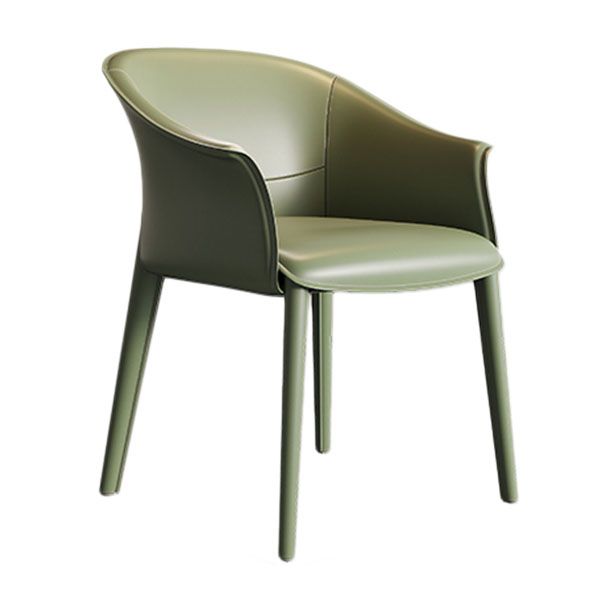 Silla de brazo de cena de cuero silla de brazo tapizado para el comedor